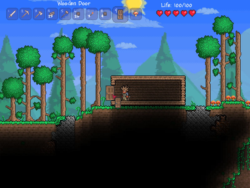 terraria house designs with block types